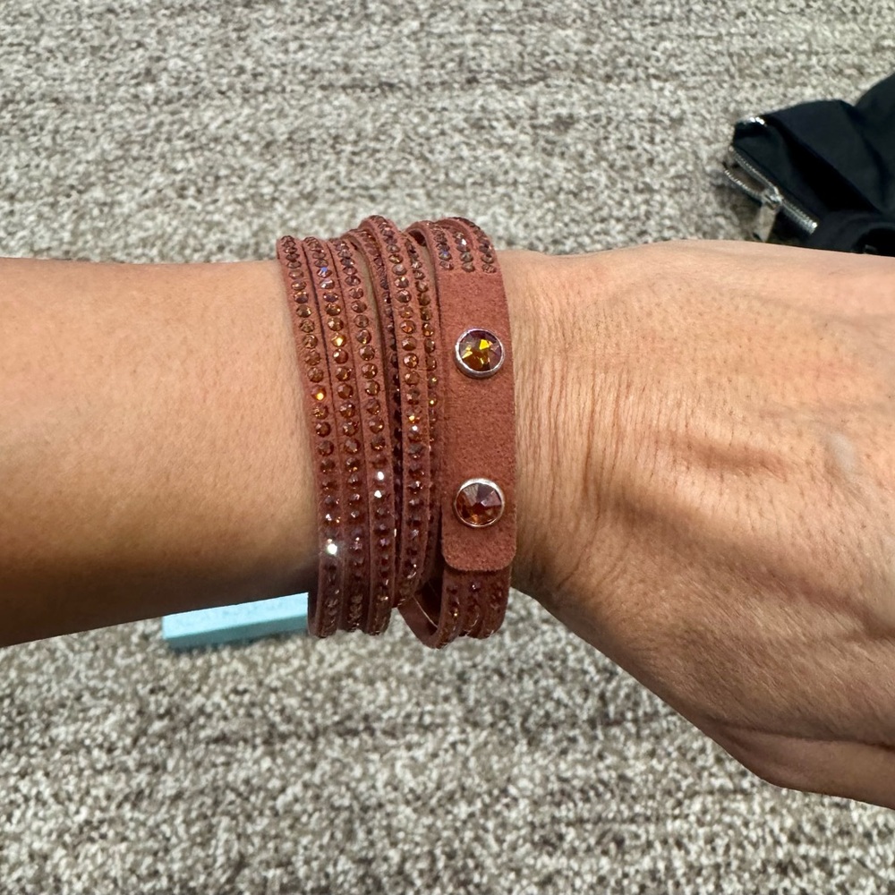 New Touchstone Crystal Elegant Wrap Bracelet